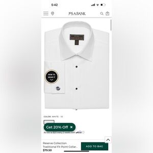 Reserved Crisp White Dress Shirt